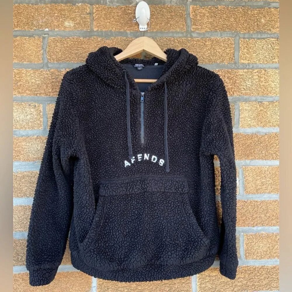 Afends Sherpa hooded sweater small